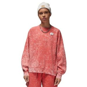 Women's Jordan Flight Washed Crewneck sweatshirt Lobster Size XL